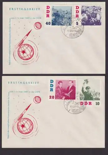 DDR Lot gute Sammlung Weltraum Kosmonaut Titow Sowjetunion 863-68 Festpreis 30,-