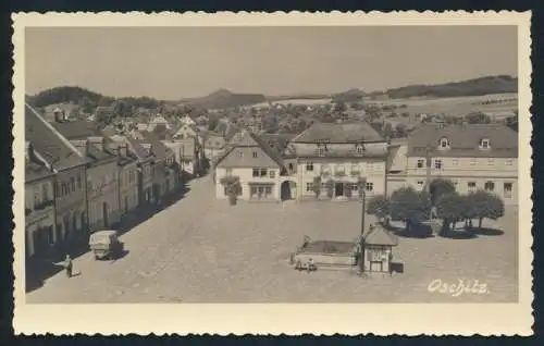 Ansichtskarte Oschitz Sudetenland nach Vegesack Bremen 1938