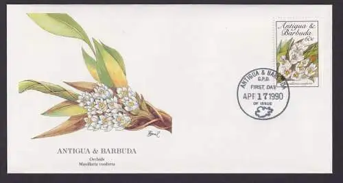 Antigua & Barbuda Kleine Antillen Flora Pflazen Orchideen schöner Künstler Brief