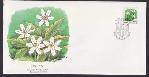 Finnland Europa Flora Pflanzen Blumen Anemone schöner Künstler Brief