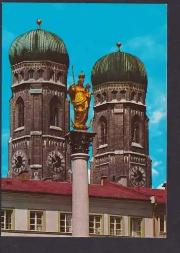 Ansichtskarte München Frauenkirche Mariensäule