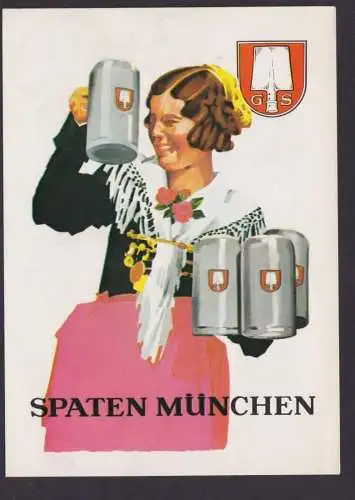 Ansichtskarte Reklame Spaten Bräu München