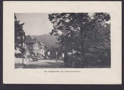 Oberschreiberhau Schlesien Polen Foto Ansichtskarte Hauptstrasse Detmold