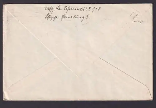 Deutsches Reich Brief stummer Feldpost Nr. 35918 Stempel ohne Ortsangabe Aachen