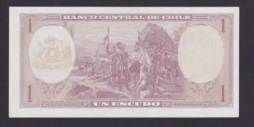 Banknoten Geldscheine Chile Südamerika 1 Escudo unc.