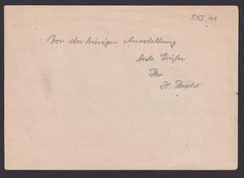 All. Besetzung Privatganzsache Plauen Vogtland Sachsen Philatelie Briefmarken