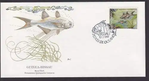 Guinea Bissau Westafrika Fauna Fische Königsbarde schöner Künstler Brief