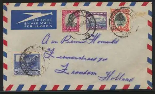 Flugpost Afrika Brief ab Bloemfontein nach Niederlande