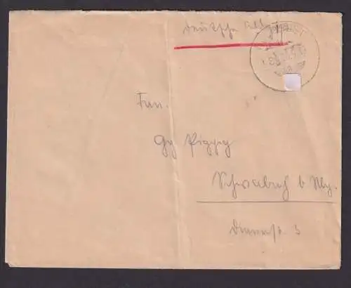 Besetzung Polen Generalgouvernement Feldpost Brief Nr. 84 mit rs 7 Marken Heeres