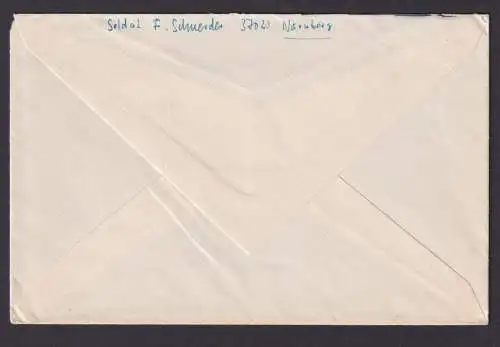 Besetzung Polen Generalgouvernement Brief Feldpost K1 130 nach Schweinfurt