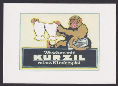 Künstler Ansichtskarte Reklame Werbung Kurzil Waschmittel Werbung 1900 bis 1914
