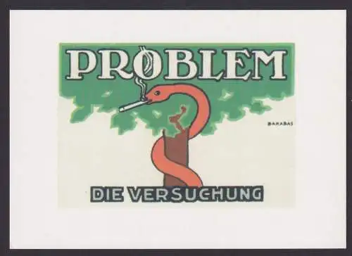Künstler Ansichtskarte Reklame Werbung Problem der Versuchung Werbung 1900 bis