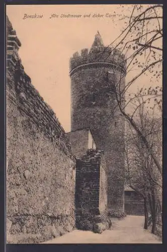 Ansichtskarte Beeskow Stadtmauer Dicker Turm Brandenburg Verlag v.F.Kühn Beeskow