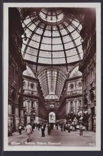 Ansichtskarte Milano Mailand Galleria Vittorio Emanuele Einkaufsgalerie Italien