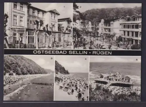 Ansichtskarte Sellin Rügen Insel Erholungsheime Ferienglück Freia Arkona Sellin