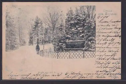 Ansichtskarte Barmen Wuppertal Anlage Park Denkmal NRW nach Altona