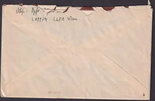 Brief Feldpost komplett mit Inhalt + Zensur an Leopoldine Heidl Wien 27.3.1942