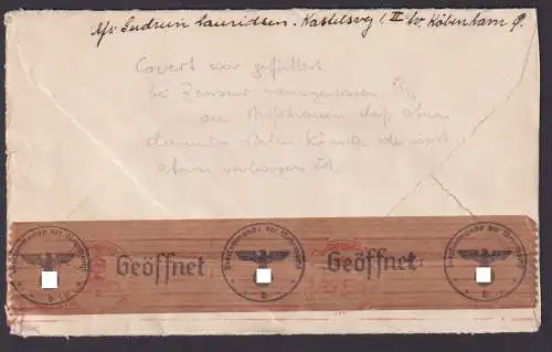 Dänemark Kopenhagen Zensur Brief geöffnet Wehrmacht Berlin Lichterfelde