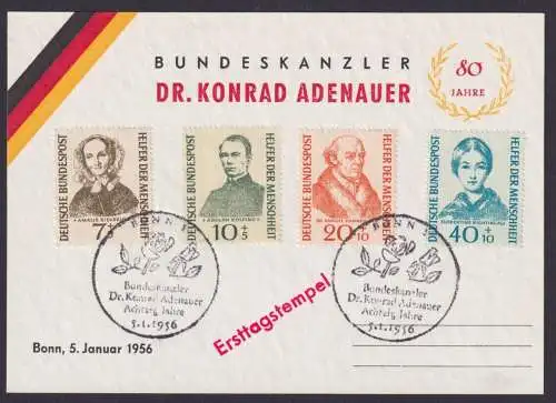 Bund 222-225 Wohlfahrt Helfer Politik 80 Jahre Adenauer Bonn 1956