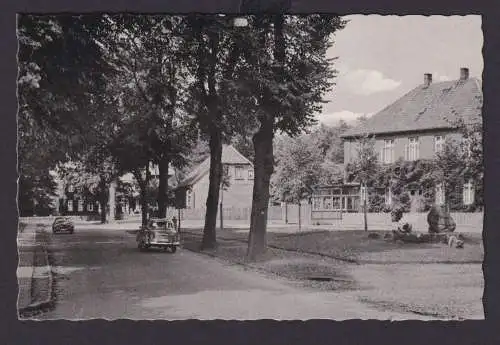 Ansichtskarte Ebstorf Niedersachsen Klosterflecken Mahnmal an der Bahnhofstrasse