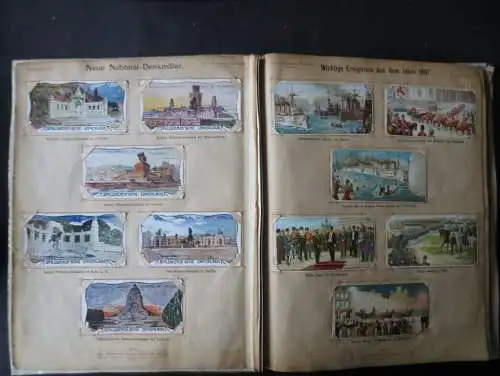 STOLLWERCK Sammelbilderalbum Nr. 2 Jugendstil Art Nouveau Album 1898 in guter