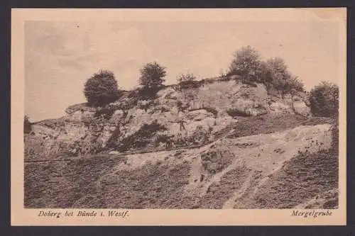 Ansichtskarte Doberg b. Bünde Westfalen Mergelgrube Verlag Heinrich Künne Bremen