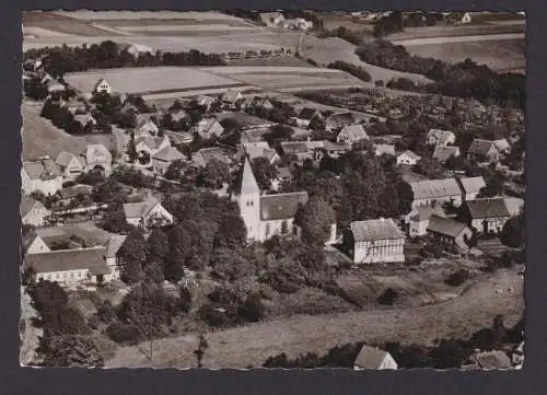 Ansichtskarte Stift Quernheim Bünde Westf. Fliegeraufnahme Luftbild Totalansicht