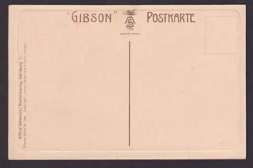 Jugendstil Ansichtskarte Künstlerkarte When a Man's in Love Gibson Postkarte 199