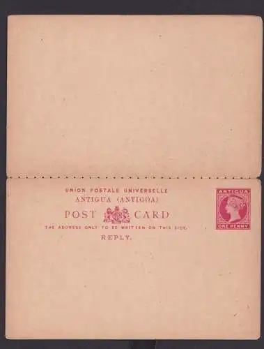 Briefmarken Britische Kolonien Antigua Ganzsache Queen Victoria Frage & Antwort