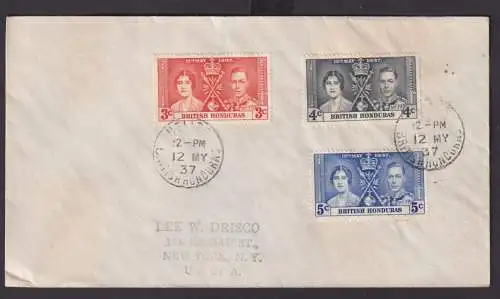 Briefmarken Britische Kolonien British Honduras König Georg Elisabeth Krönung