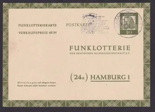 Bund Ganzsache Bedeutende Deutsche FP 8 Funklotterie Clausthal Zellerfeld 60,00