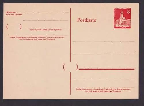 Briefmarken Berlin Ganzsache Bauten II P 44 Kat.-Wert 38,00