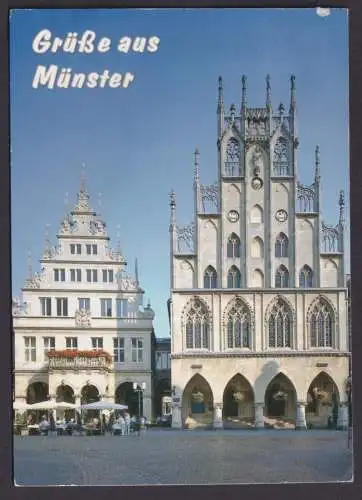 Ansichtskarte Münster Westfalen Rathaus n. Polch Rheinland Pfalz
