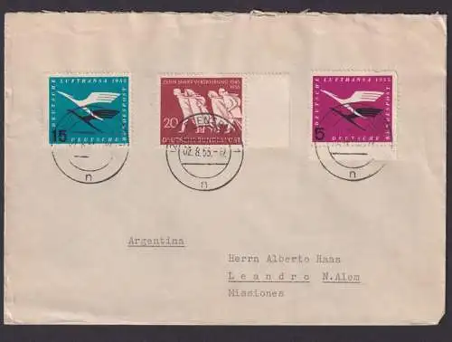 Bundesrepublik Brief MIF Flugpost Destiantion Flensburg Misiones Argentinien