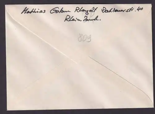 Berlin Brief Deutsches Reich Merzenich Düren NRW SST Großdeutscher Reichstag