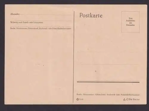 Deutsches Reich Postkarte Viererblock SSt München Hauptstadt d Bewegung 10 Jahre