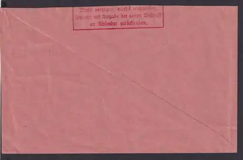 Postsache Deutsches Reich R Brief Saulgau Württemberg Riedlingen roter R2 Nicht