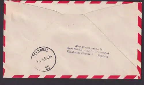 Flugpost Brief Air Mail Berlin Privatganzsache Stadtbilder Lufthansa Naher Osten