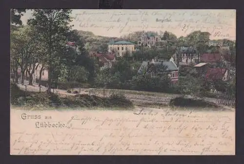 Ansichtskarte Lübbecke Bergerthor NRW nach Düsseldorf 13.06.1901 Deutsches Reich