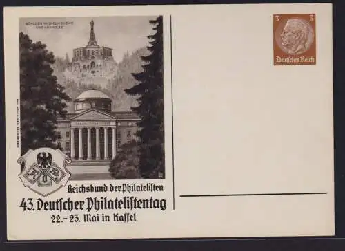 Deutsches Reich Brief Privatganzsache Hindenburg Philatelie Kassel
