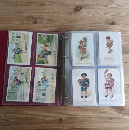 Sammlung Ansichtskarten Postkarten Thema Schule Kinder Lehrer Festpreis 490,00