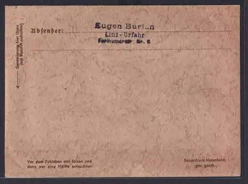 Ostmark Linz Deutsches Reich Brief MEF 843 Paar Verpflichtung Jugend nach Wien