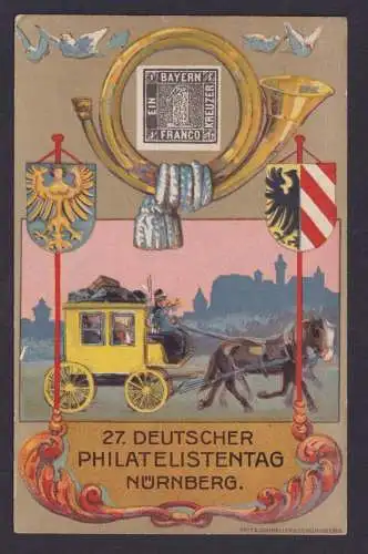 Nürnberg Deutsches Reich Privatganzsache Posthorn St Philatelistentag Essen plus