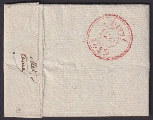 Frankreich Vorphila Brief L2 47 DOUE Seine-et-Marne kompl mit Inhalt 14.4.1829