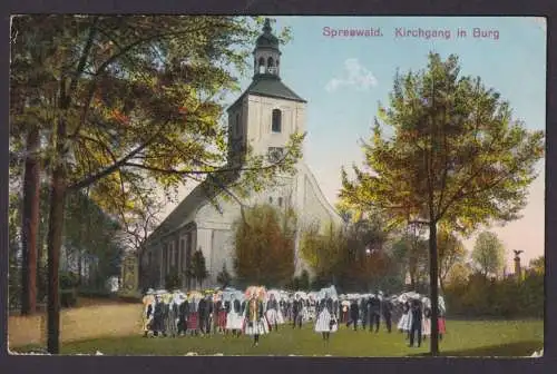 Ragow über Lübben Spreewald Brandenburg Landpoststempel Ansichtskarte Deutsches