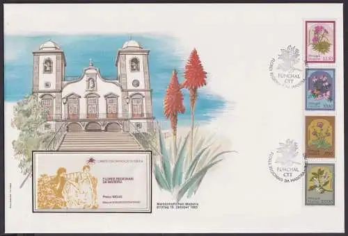 Madeira Portugal Markenheftchen Brtief Zusammendruck Heftchenblatt Bauwerk