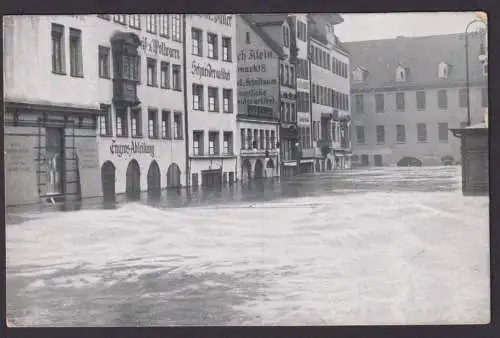 Ansichtskarte Nürnberg Hochwasser Katastrophe 5.Feb.1909 Obstmarkt Gewerbe
