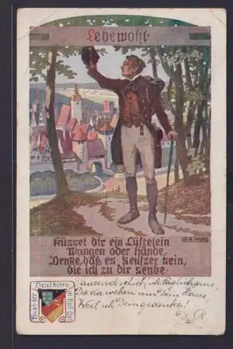 Ansichtskarte Österreich Deutsche Böhmen Künstler Sign. Vignette nach Lavarone