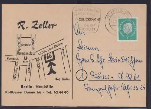 Ansichtskarte Reklame Werbung R. Zeller Scheren Messer Berlin Neukoln ab Berlin