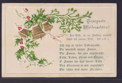 Ansichtskarte Österreich Deutsche Böhmen Künstler Vignette Weihnachtsgruß ab